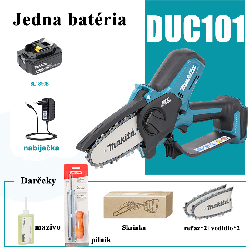 DUC101 výkon 2800 W, výdrž baterie 8 hodin