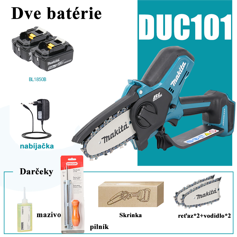 DUC101 výkon 4000 W, výdrž baterie 8*2 hodin