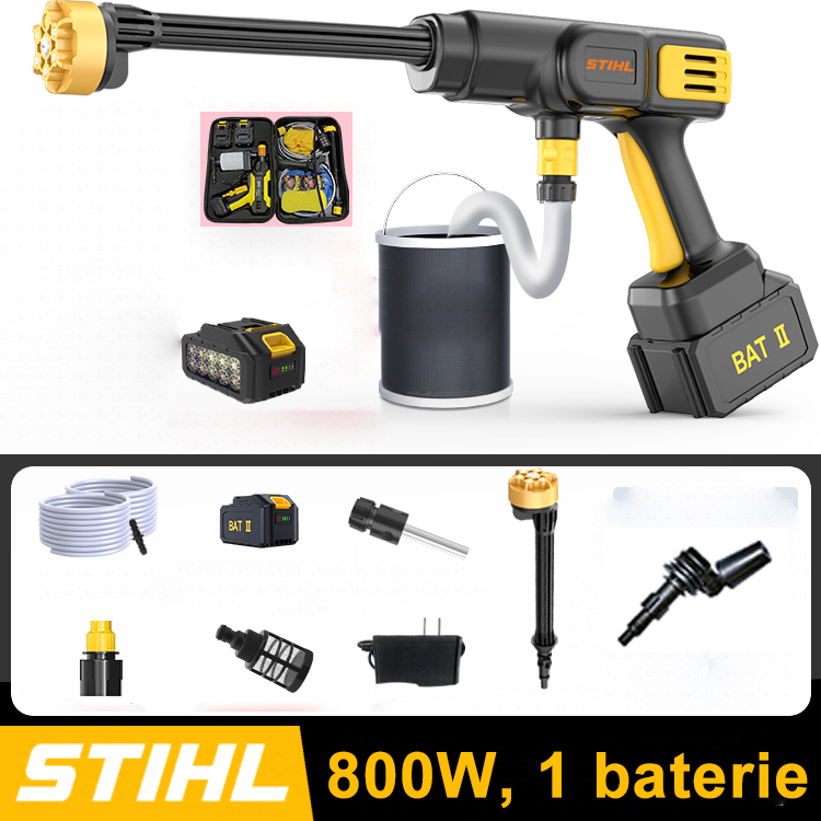 [STIHL Wireless High Voltage Gun] 800W vysoký výkon/dosah až 10 metrů - výdrž baterie až 6 hodin (1 baterie)