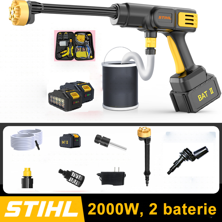 [STIHL Wireless High Voltage Gun] 2000W vysoký výkon/dosah až 30 metrů - výdrž baterie až 18 hodin (2 baterie)